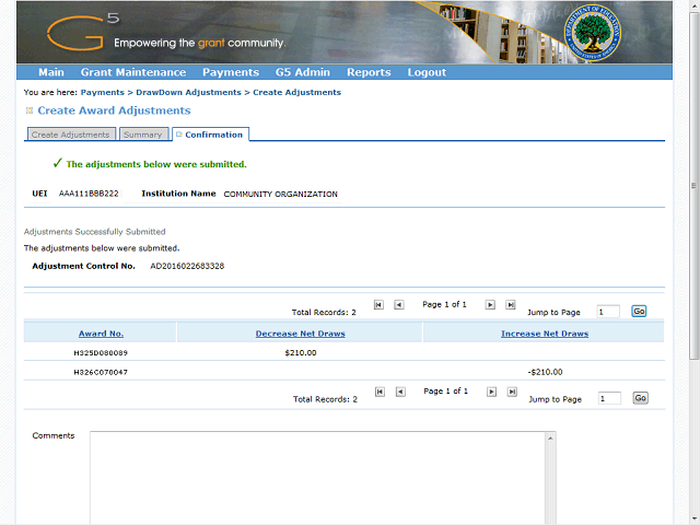 Screen image of this step