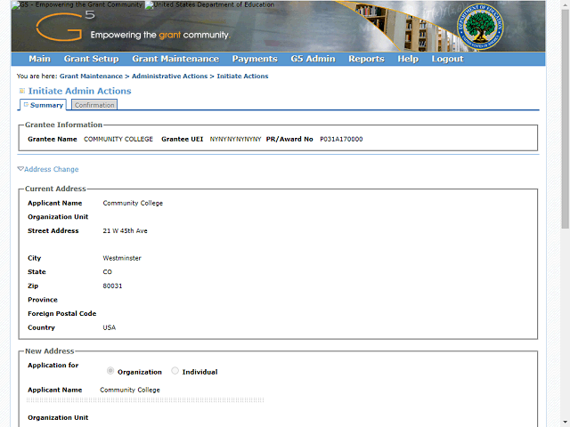 Screen image of this step