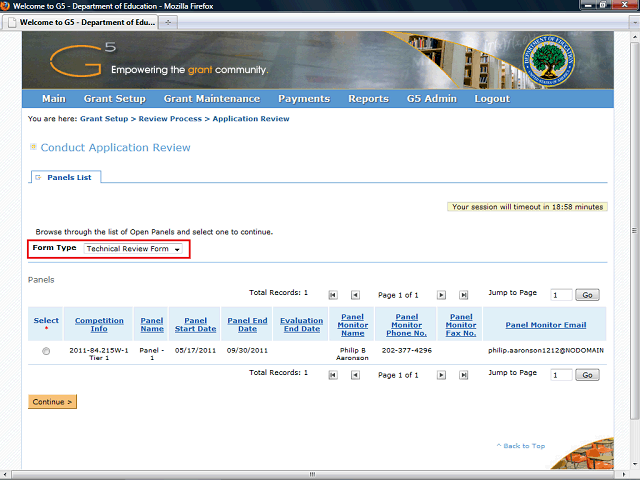 Screen image of this step
