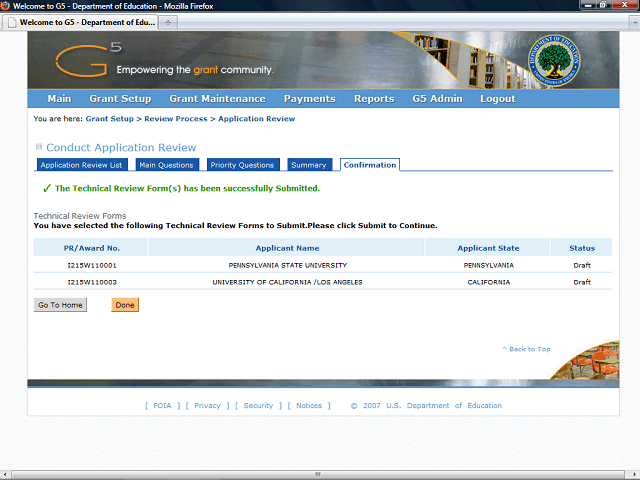 Screen image of this step