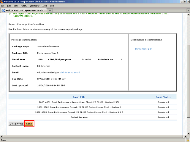 Screen image of this step