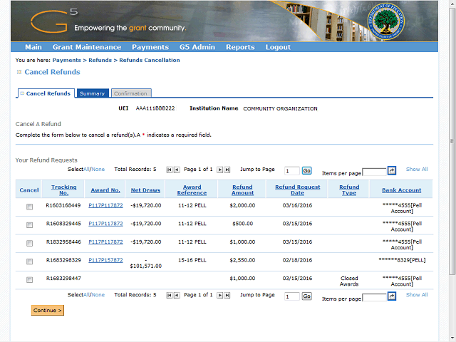 Screen image of this step