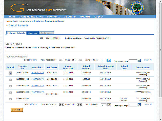 Screen image of this step