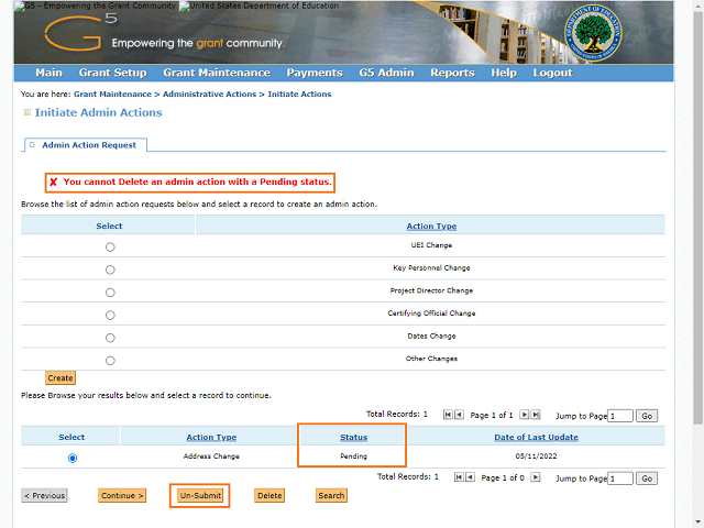 Screen image of this step