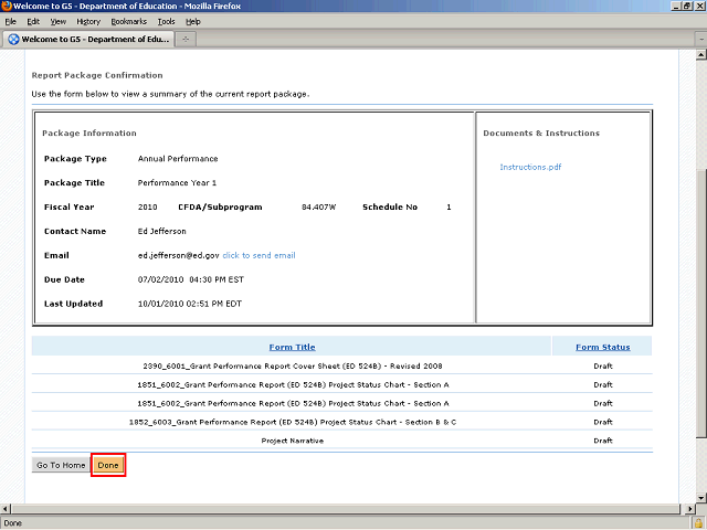 Screen image of this step
