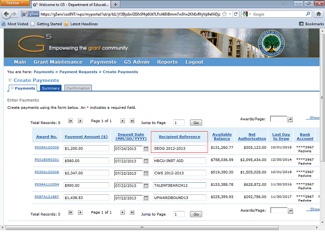 Screen image of this step
