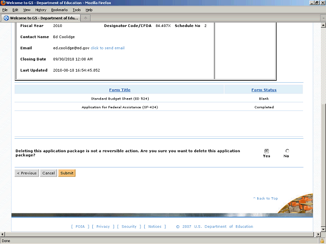 Screen image of this step