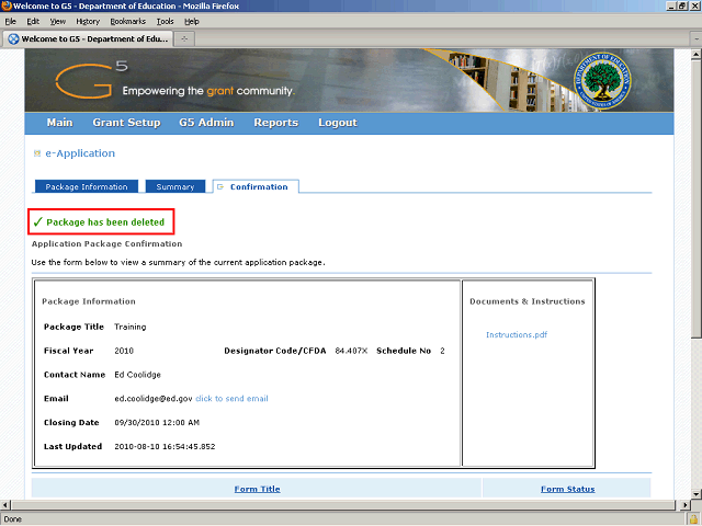 Screen image of this step