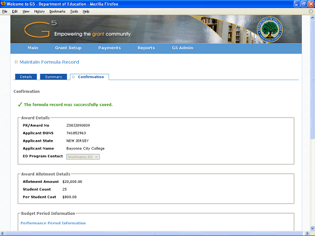 Screen image of this step