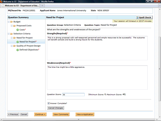 Screen image of this step
