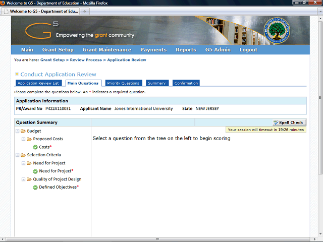 Screen image of this step