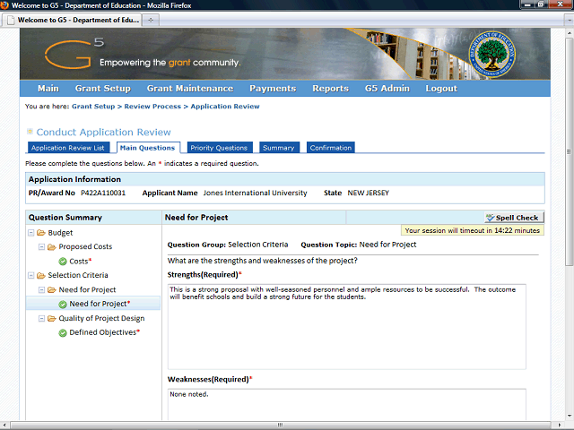 Screen image of this step