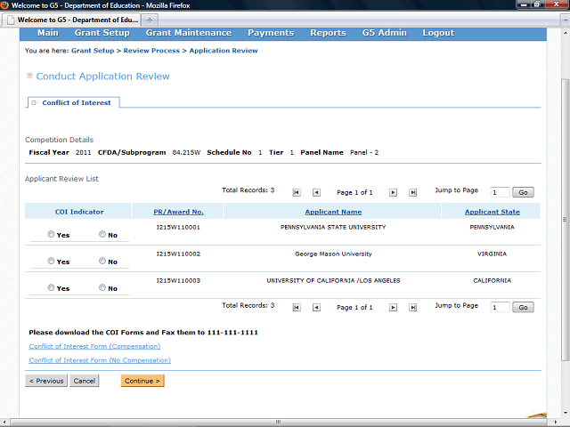 Screen image of this step