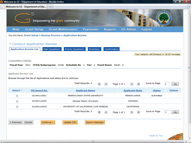 Screen image of this step