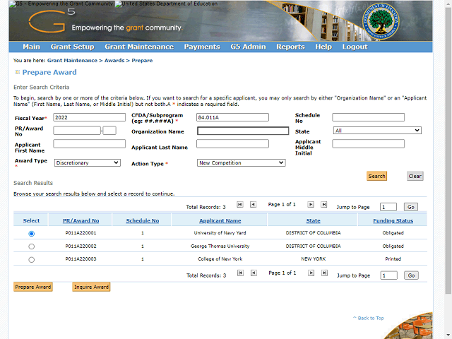Screen image of this step