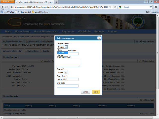 Screen image of this step