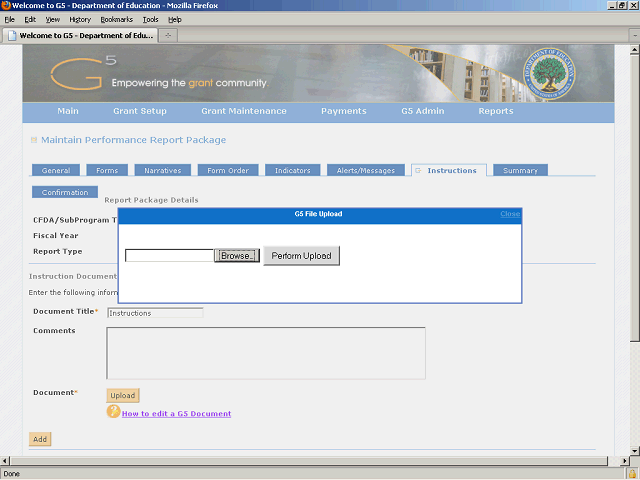 Screen image of this step