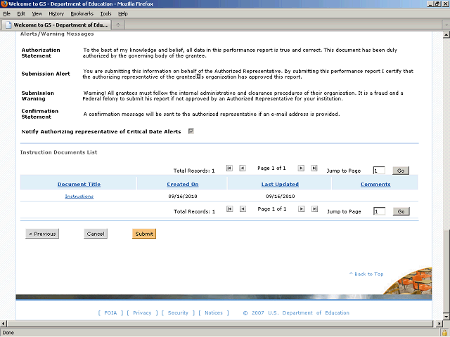 Screen image of this step