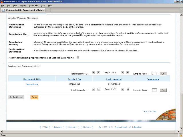 Screen image of this step