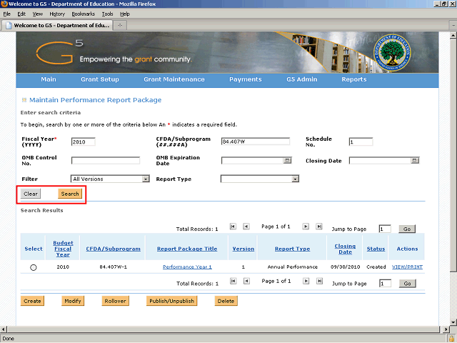 Screen image of this step