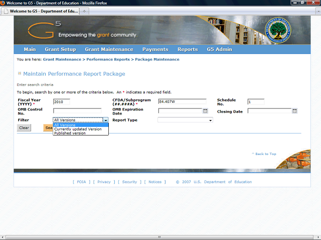 Screen image of this step