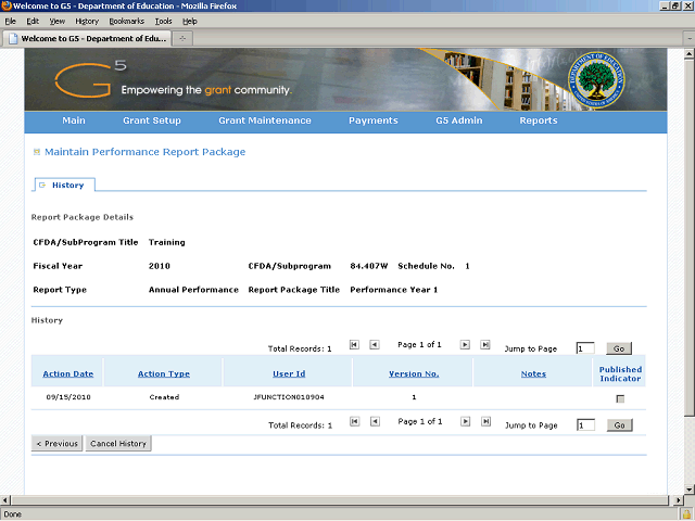 Screen image of this step