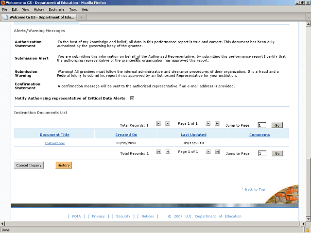 Screen image of this step
