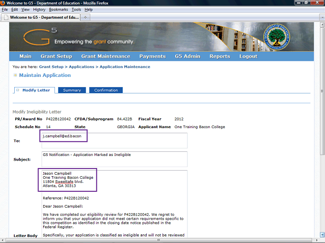Screen image of this step