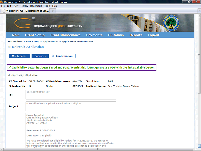 Screen image of this step