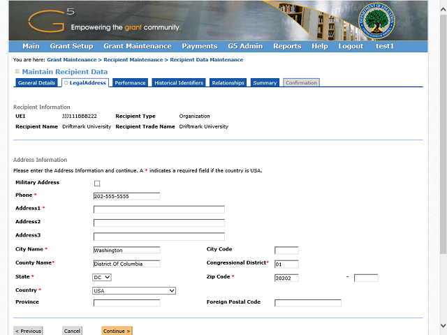 Screen image of this step