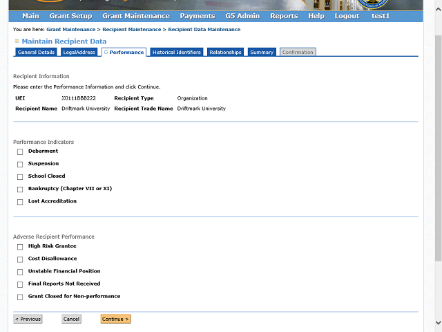 Screen image of this step