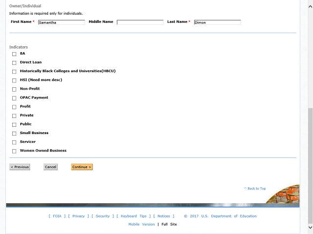 Screen image of this step