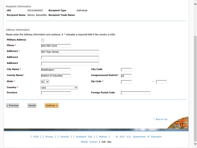 Screen image of this step