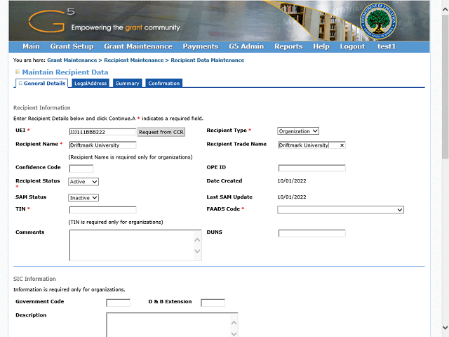 Screen image of this step