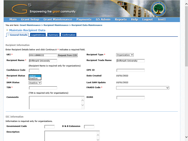 Screen image of this step
