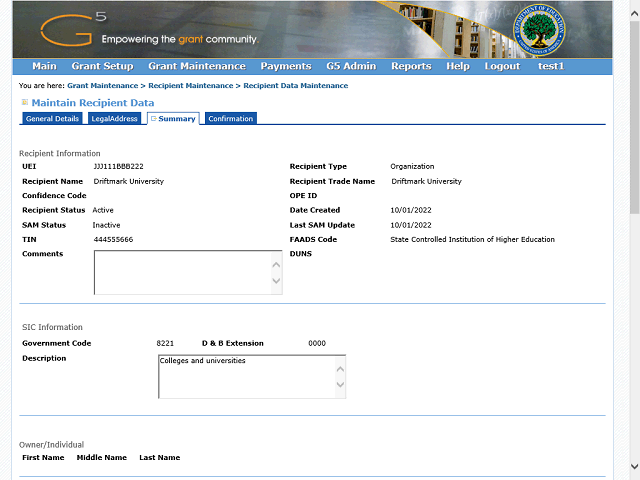 Screen image of this step