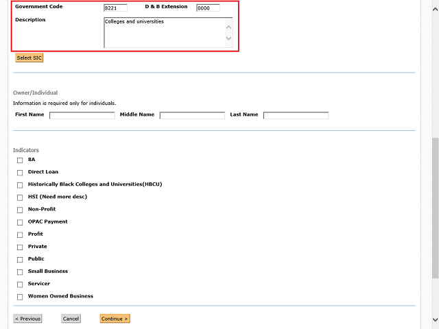 Screen image of this step