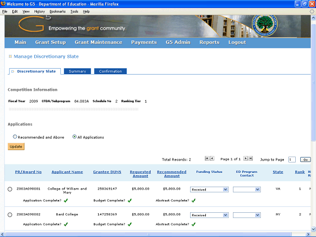 Screen image of this step