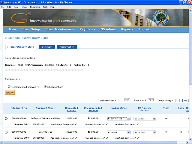 Screen image of this step