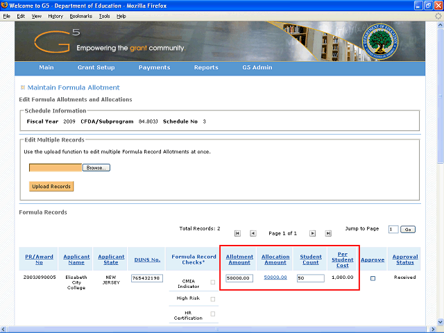 Screen image of this step
