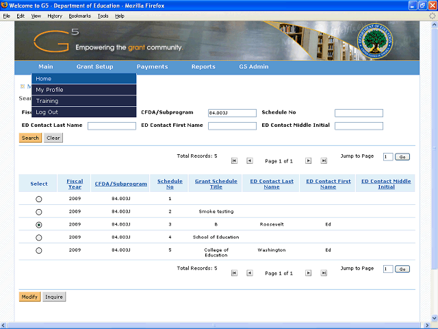 Screen image of this step