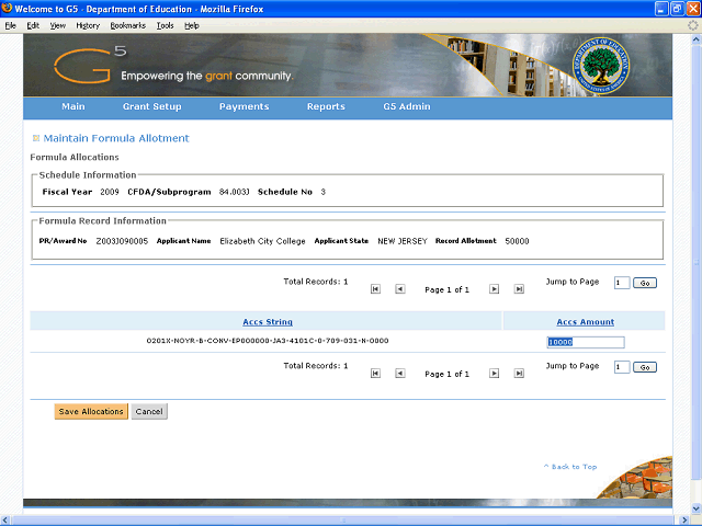 Screen image of this step