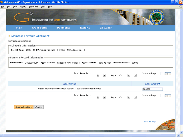 Screen image of this step