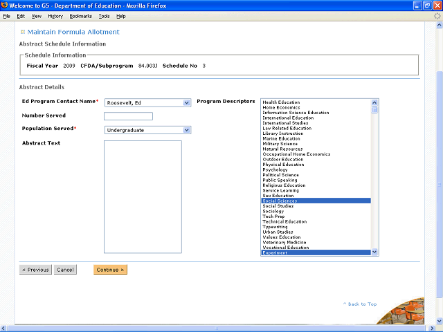 Screen image of this step