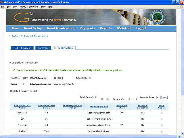 Screen image of this step