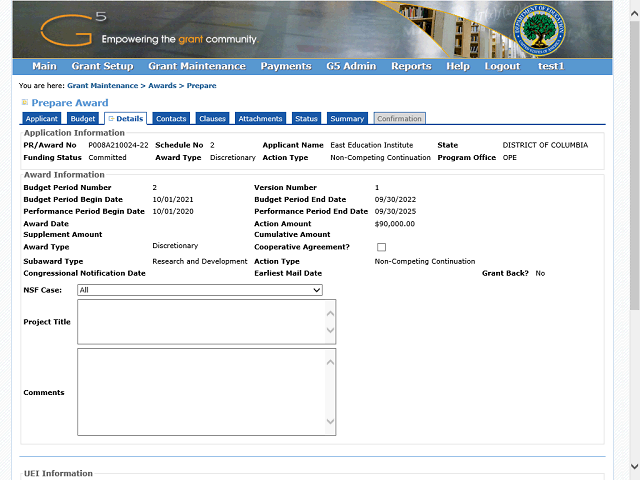 Screen image of this step