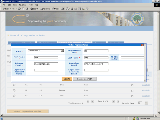 Screen image of this step