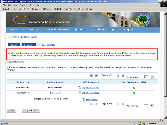 Screen image of this step