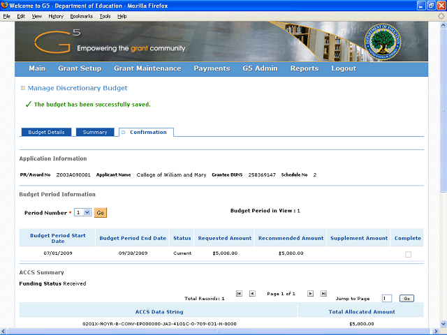 Screen image of this step