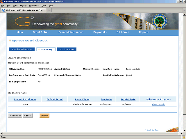 Screen image of this step